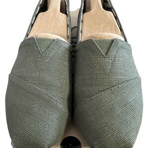TOMS Bonsai Green Canvas Alpargatas